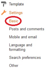 settings basic
