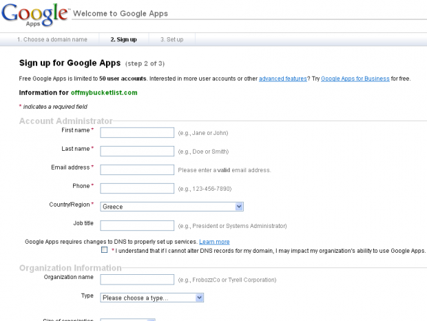 Google Apps Step 3