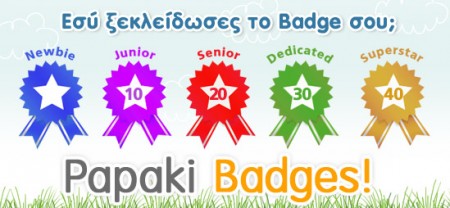 Papaki Badges