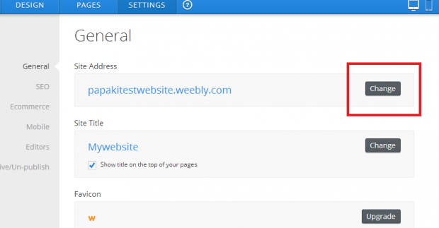 Weebly insert domain